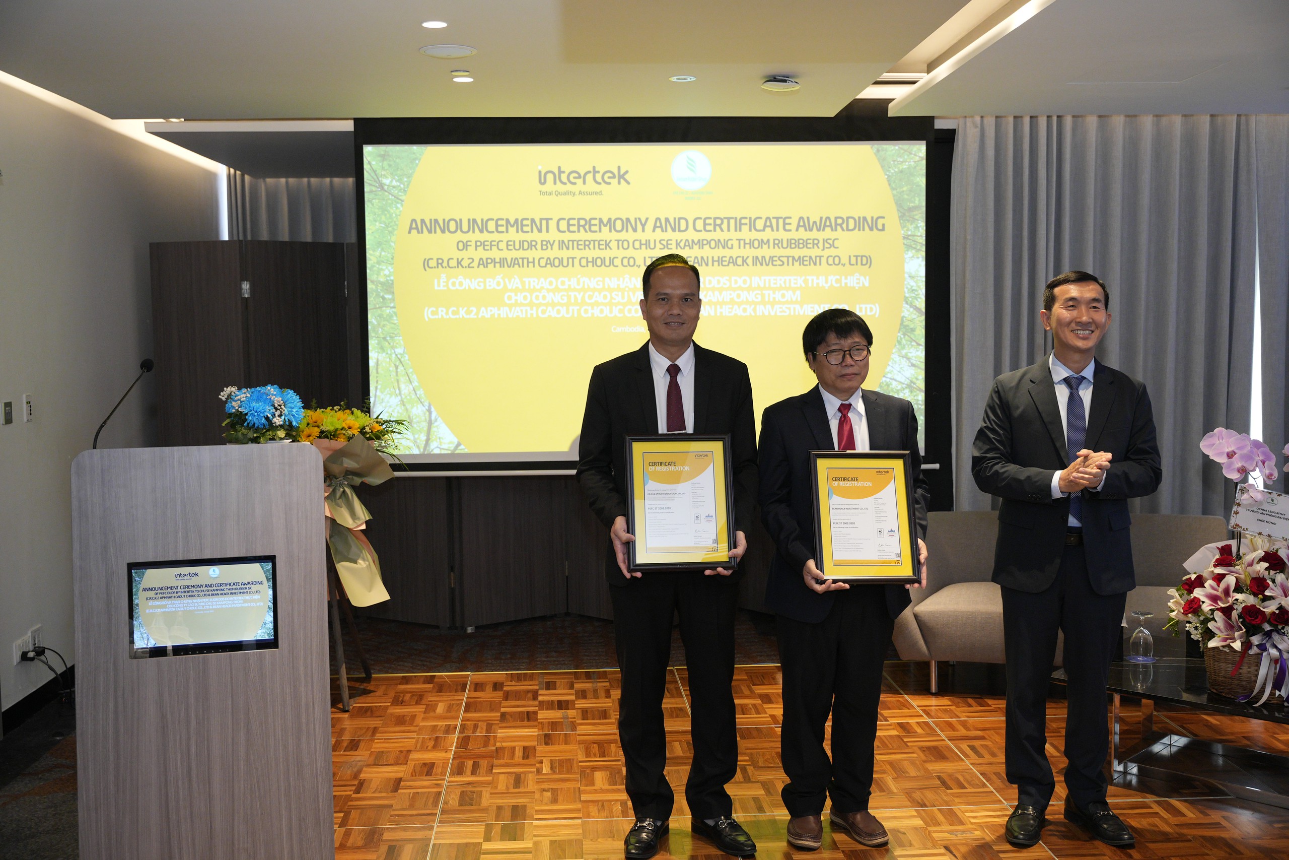 Cao su Chư Sê - Kampong Thom: Đơn vị đầu tiên trên thế giới đạt chứng nhận PEFC EUDR- Ảnh 1.