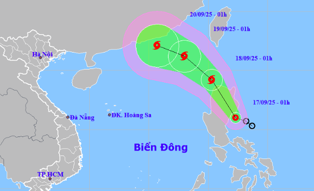 Dự báo áp thấp nhiệt đới gần Biển Đông sẽ mạnh lên thành bão số 8- Ảnh 1.