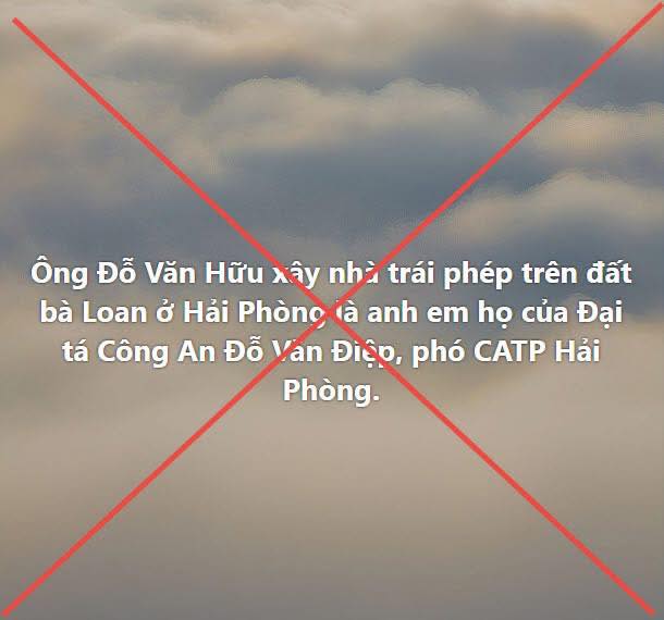 Bác tin đồn liên quan lãnh đạo công an Hải Phòng vụ xây nhầm nhà - Ảnh 1.
