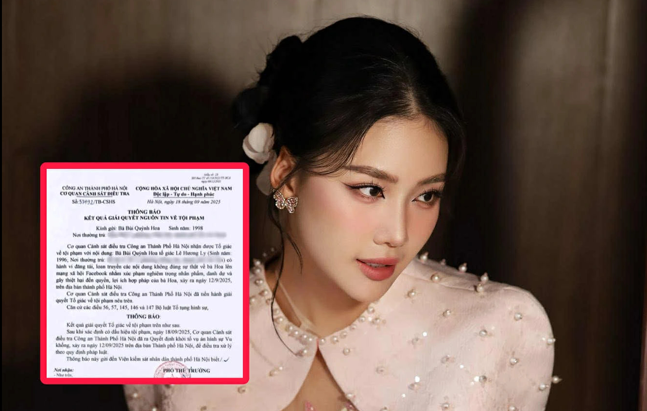 Bùi Quỳnh Hoa làm việc với cơ quan chức năng vụ bị dọa tung clip nhạy cảm- Ảnh 1.