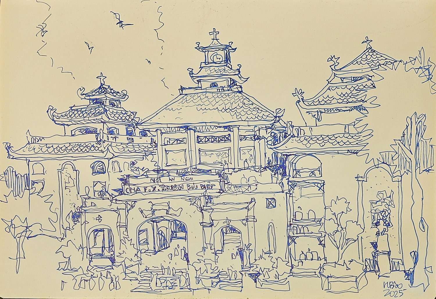 ហេតុអ្វីបានជាវិហារ Tac Say តែងតែមានអ្នកធ្វើធម្មយាត្រា? - រូបថត ៨. Vì sao nhà thờ Tắc Sậy luôn tấp nập khách hành hương? - Ảnh 8.