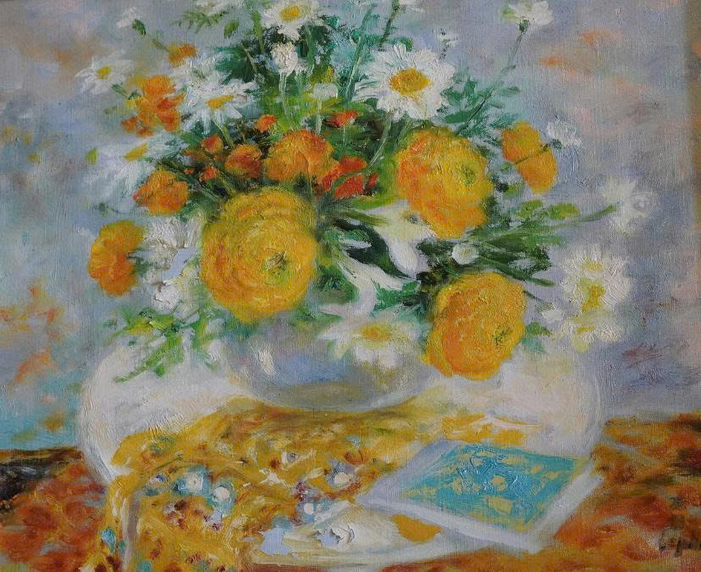 Receiving precious paintings of famous Vietnamese painters - Photo 1. Tiếp nhận tranh quý của các danh họa Việt- Ảnh 1.