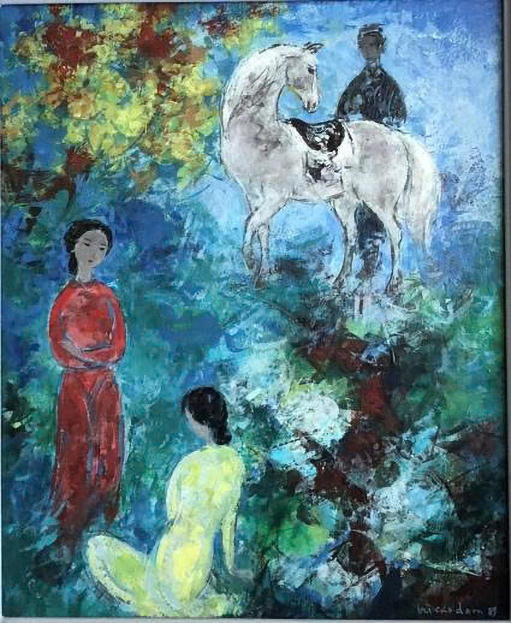 Receiving precious paintings of famous Vietnamese painters - Photo 2. Tiếp nhận tranh quý của các danh họa Việt- Ảnh 2.