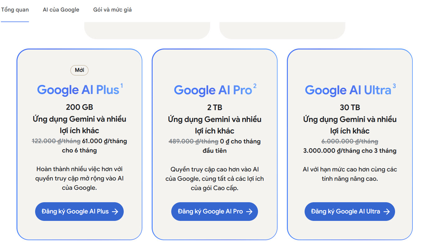 Google tung gói AI Plus 'giá mềm' cho người Việt - Ảnh 1.