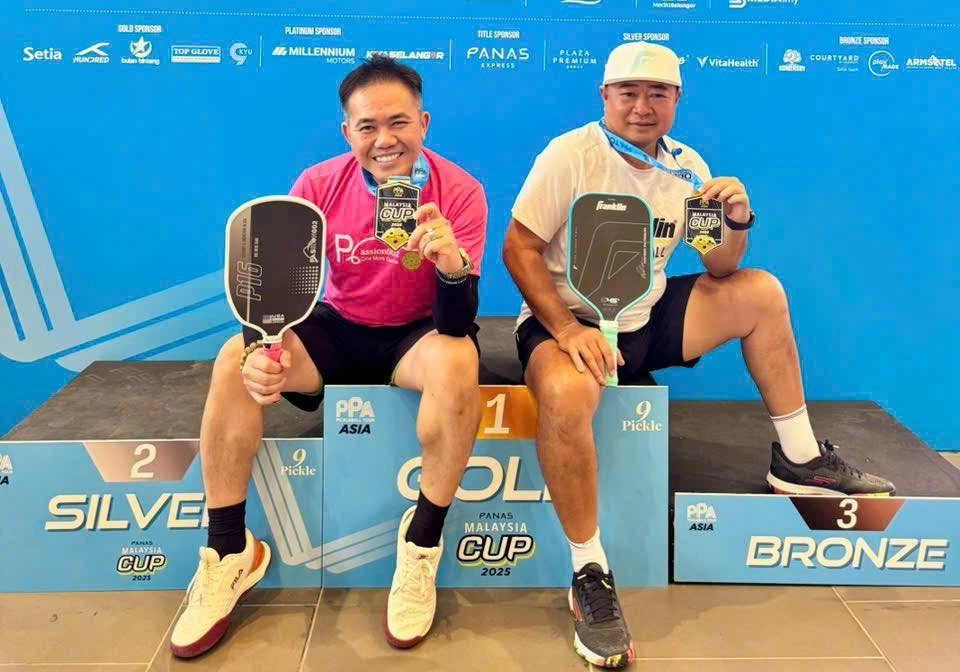 Thú vị hai tay vợt Việt Nam vô địch U.50 giải pickleball PPA Tour Asia Malaysia Cup- Ảnh 1.
