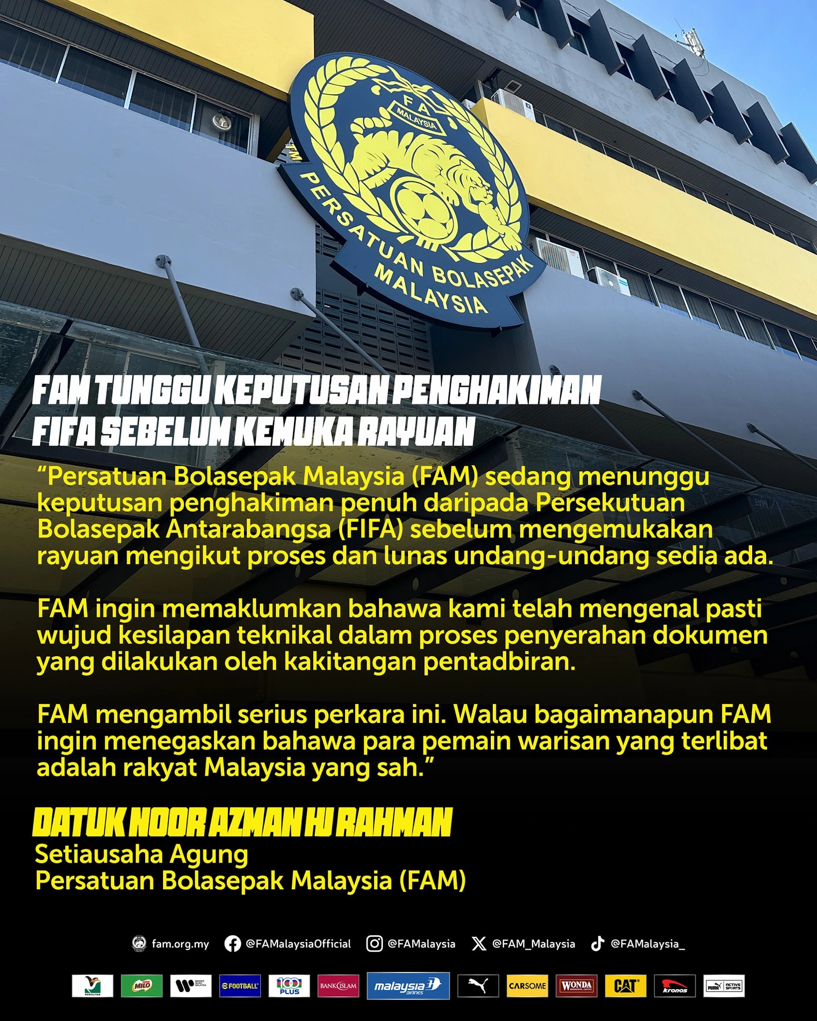 FAM thừa nhận sai sót trong quá trình n…