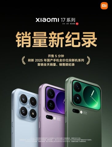 Dòng Xiaomi 17 lập kỷ lục doanh số chỉ trong 5 phút mở bán - Ảnh 1.