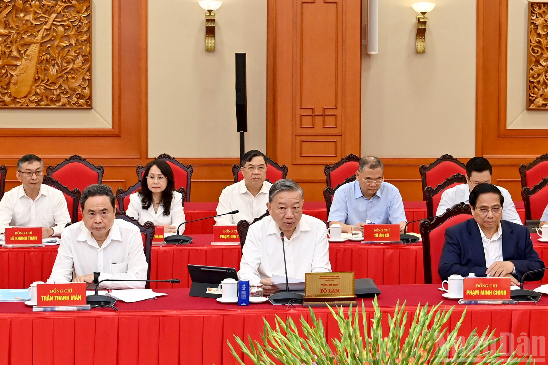 Bộ Chính trị cho ý kiến nhân sự Đại hội Đảng bộ MTTQ, các đoàn thể T.Ư - Ảnh 1.