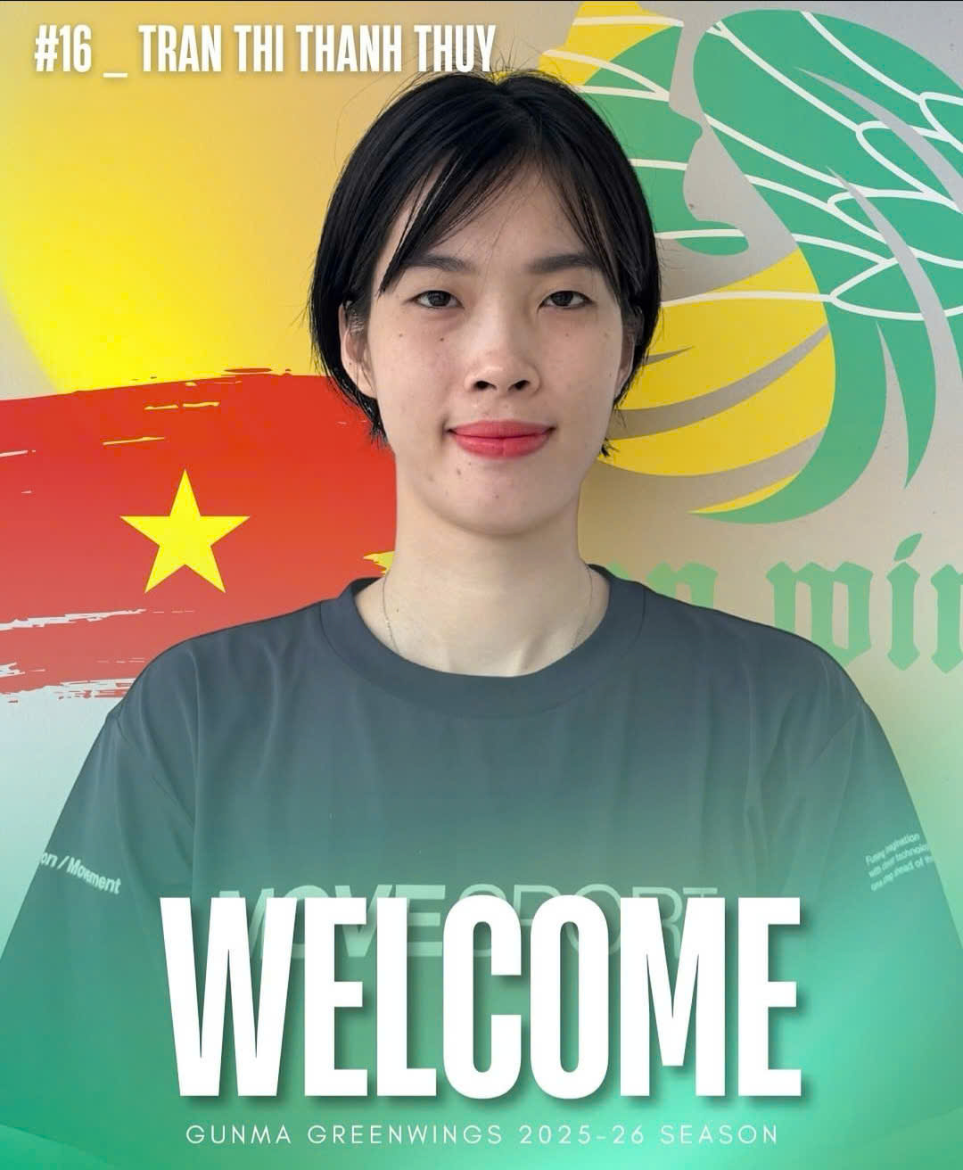 „Dinosaurus“ Thanh Thuy přijel do Japonska hrát za Gunma Green Wings Club - Foto 2. 'Khủng long' Thanh Thúy đến Nhật Bản thi đấu cho CLB Gunma Green Wings- Ảnh 2.