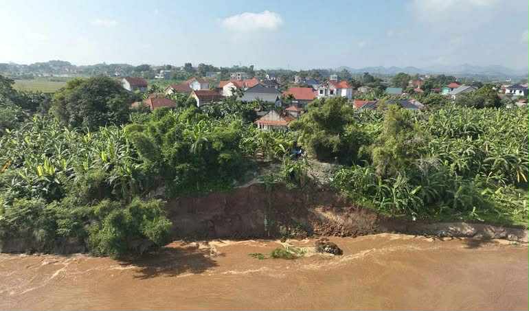 Phú Thọ bác tin vỡ đê Hữu Thao - Ảnh 1.