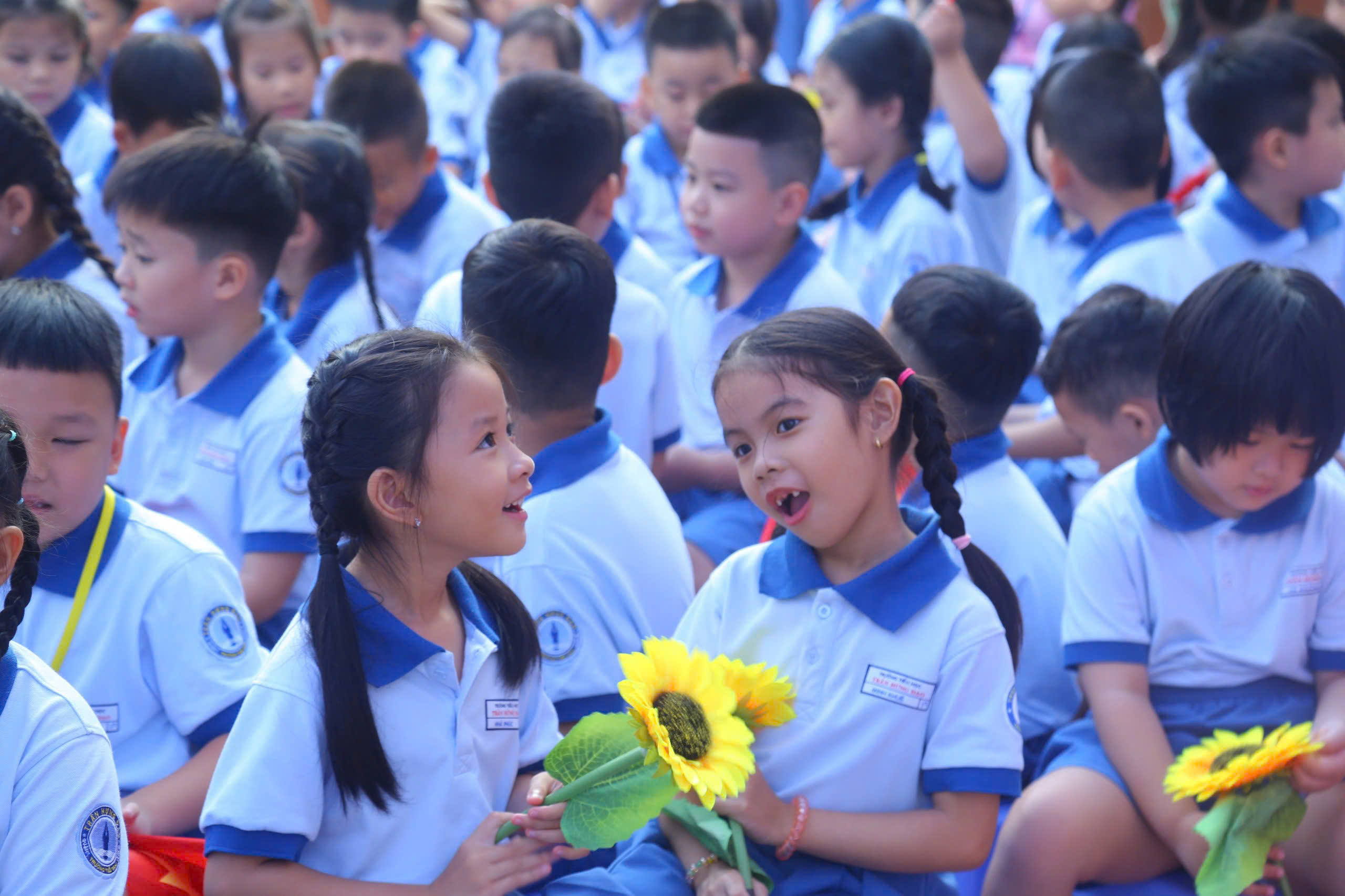 Trường học TP.HCM làm điều ý nghĩa trong ngày khai giảng - Ảnh 2.