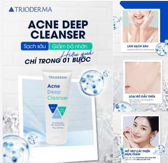 Gợi ý các bước chăm sóc da mụn với Trioderma chuẩn chuyên gia da láng mịn - Ảnh 5.