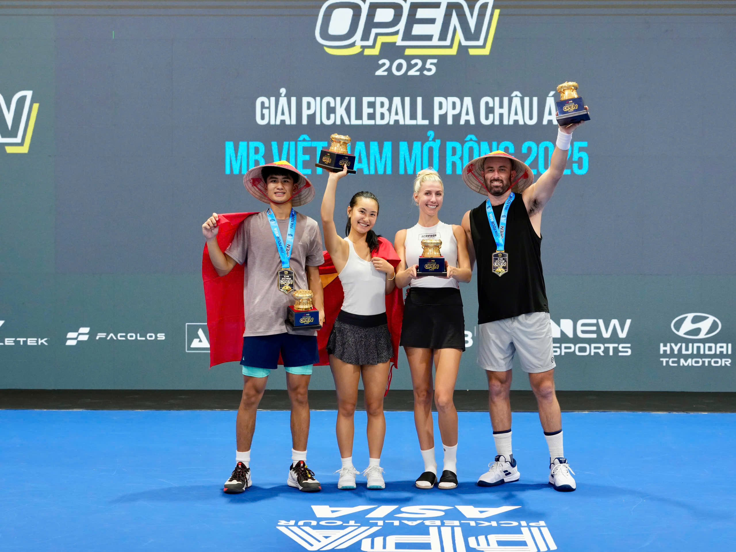 Phúc Huỳnh 'out trình' ở giải pickleball PPA Tour Asia Việt Nam mở rộng - Ảnh 3.