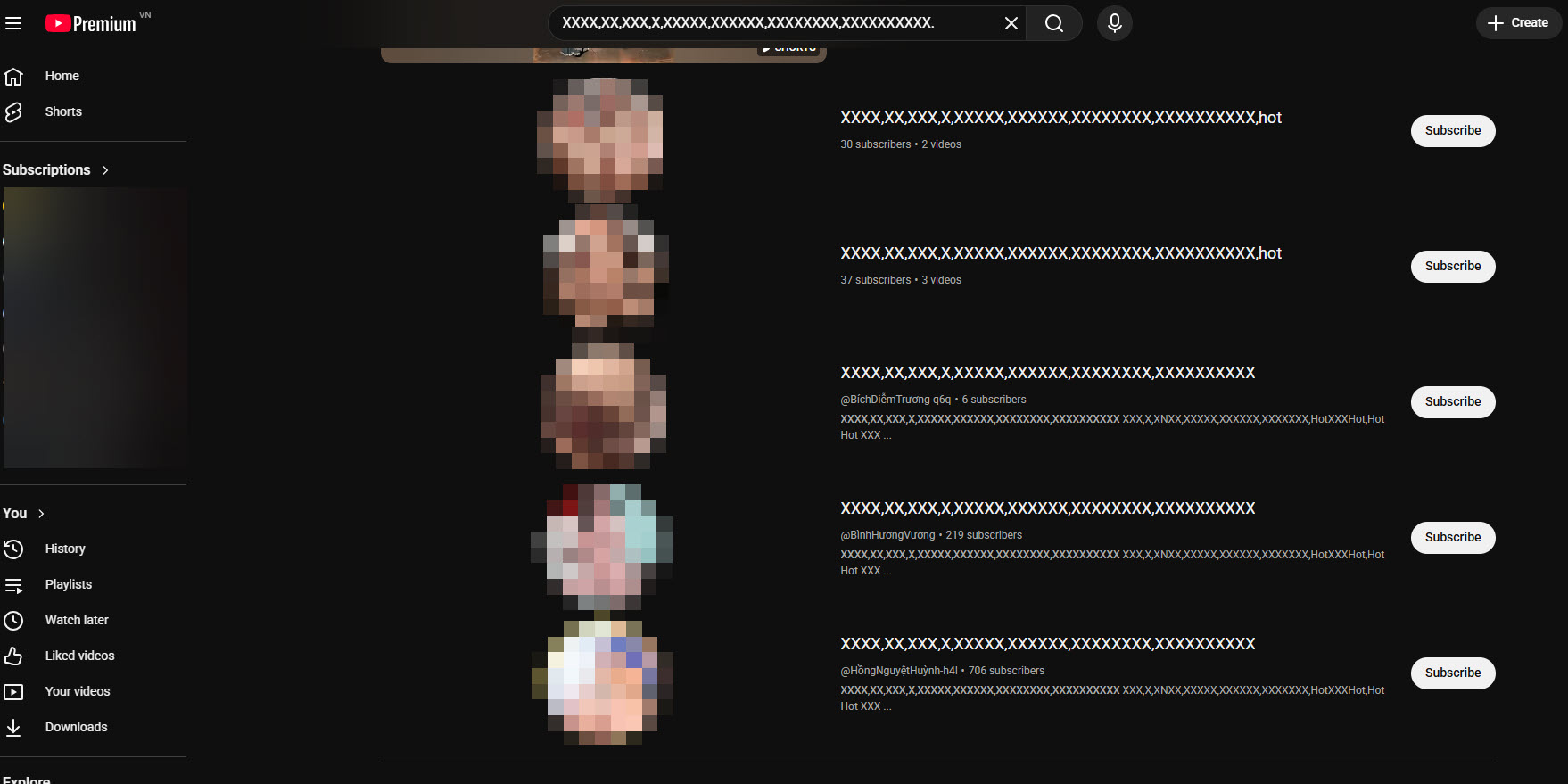 Nội dung khiêu dâm xuất hiện tràn lan trên YouTube - Ảnh 1.