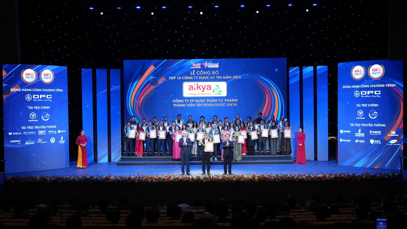 AIKYA 5 năm liền vững ‘Top 10 doanh nghiệp sản xuất dược phẩm uy tín’- Ảnh 2.