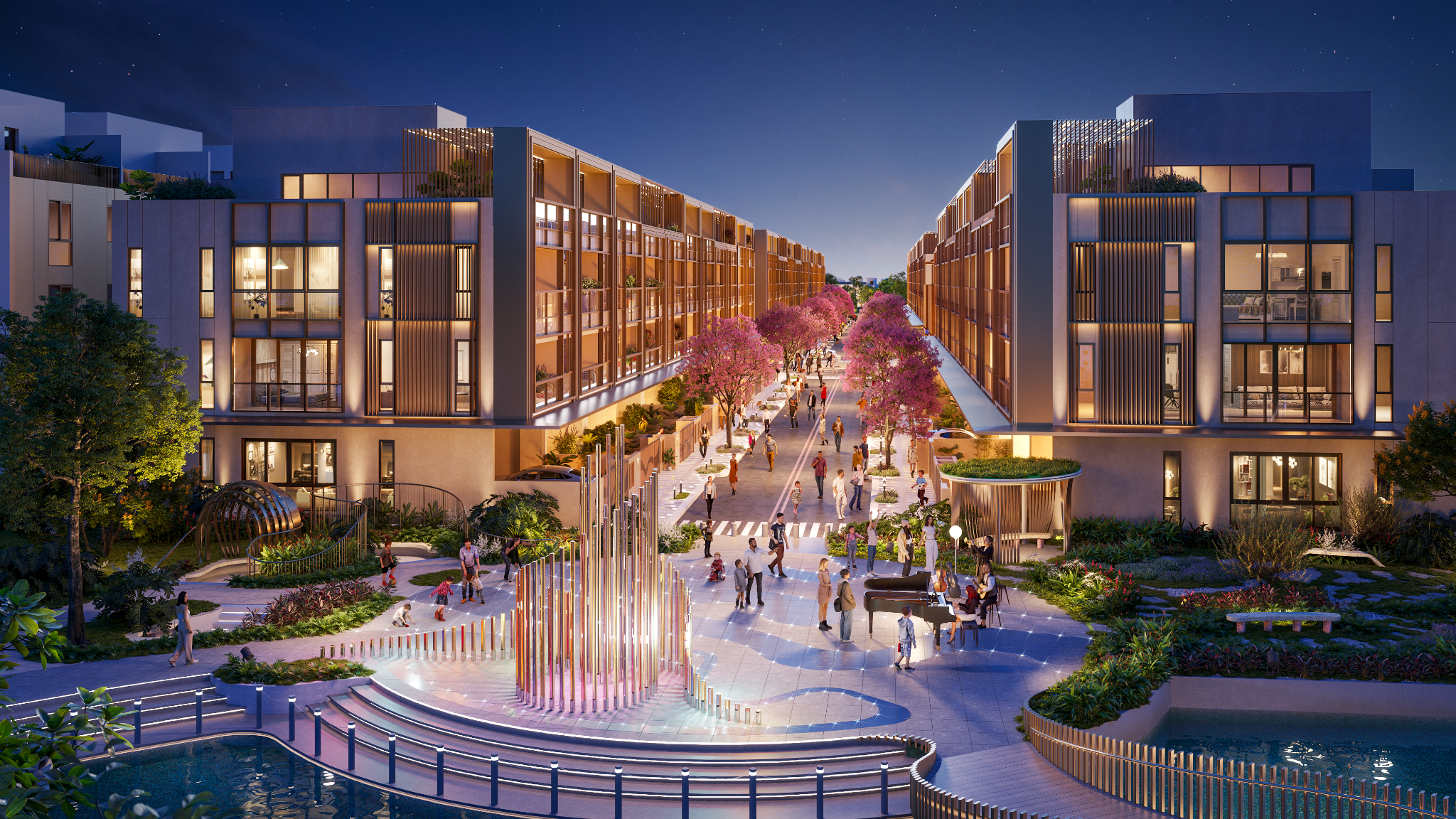 Dấu ấn Art-Urban trong nghệ thuật thiết kế cảnh quan Essensia Broadway- Ảnh 5.