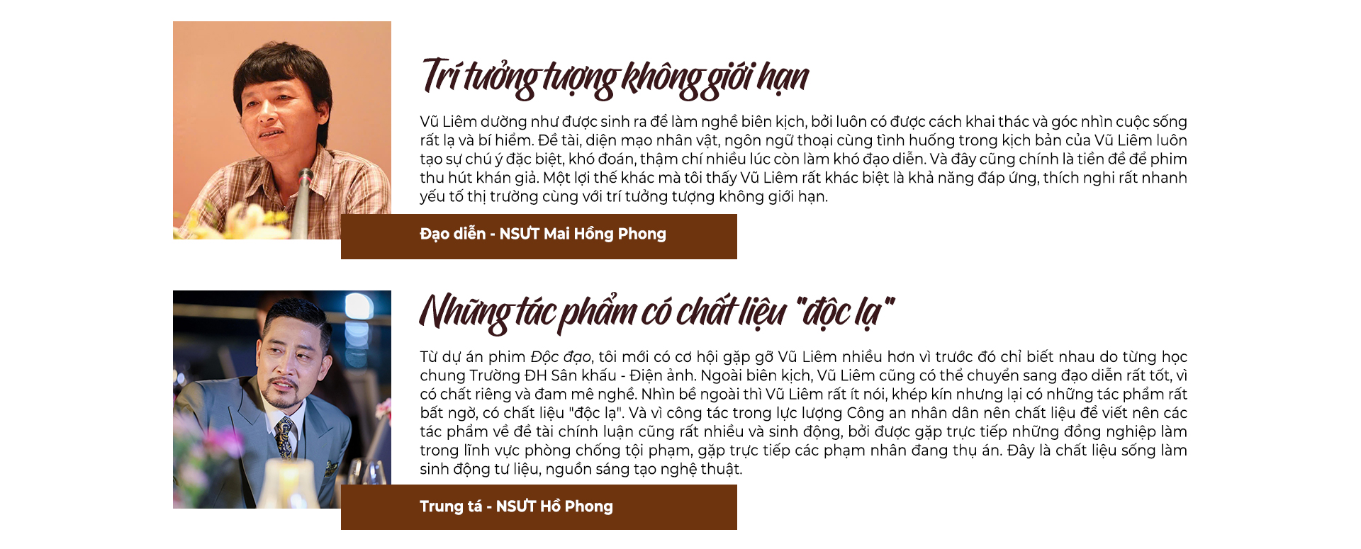 Nh&agrave; bi&ecirc;n kịch Vũ Li&ecirc;m kh&aacute;m ph&aacute; v&ugrave;ng tối nh&acirc;n vật trong phim ch&iacute;nh luận - Ảnh 10.