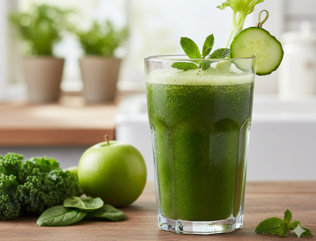 Điều Gì Xảy Ra Với Cơ Thể Khi Uống Nước Ép Rau Xanh Mỗi Sáng? - Ảnh 1.