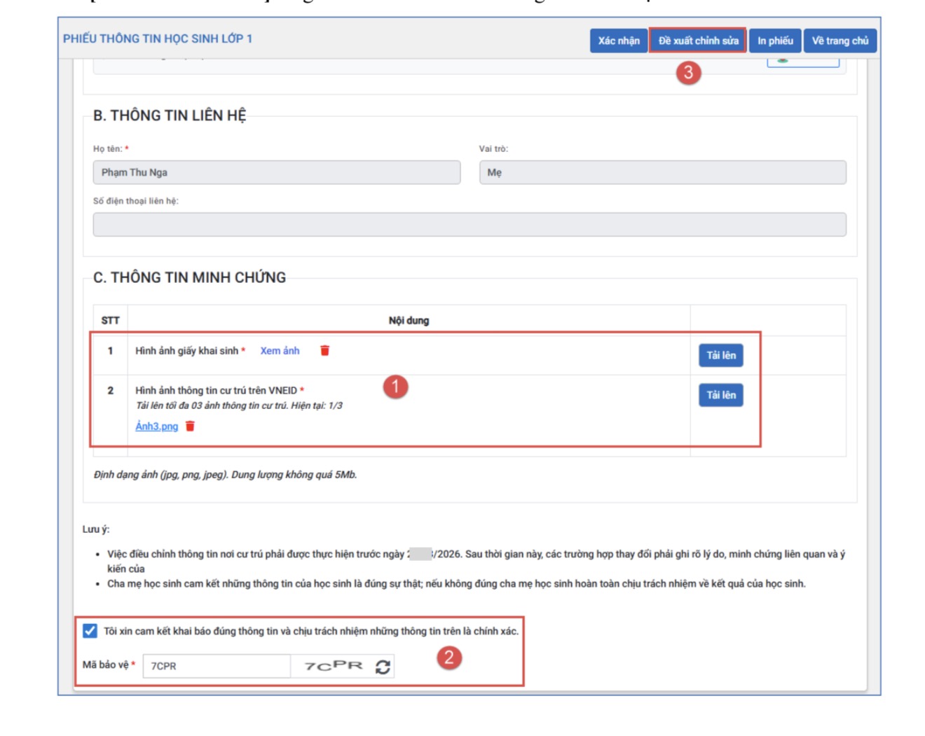 Tuyển sinh đầu cấp tại TP.HCM: Các bước xác nhận thông tin phụ huynh cần lưu ý - Ảnh 10.