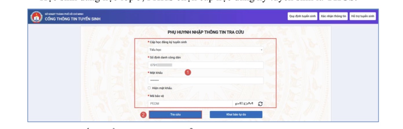 Tuyển sinh đầu cấp tại TP.HCM: Các bước xác nhận thông tin phụ huynh cần lưu ý - Ảnh 4.