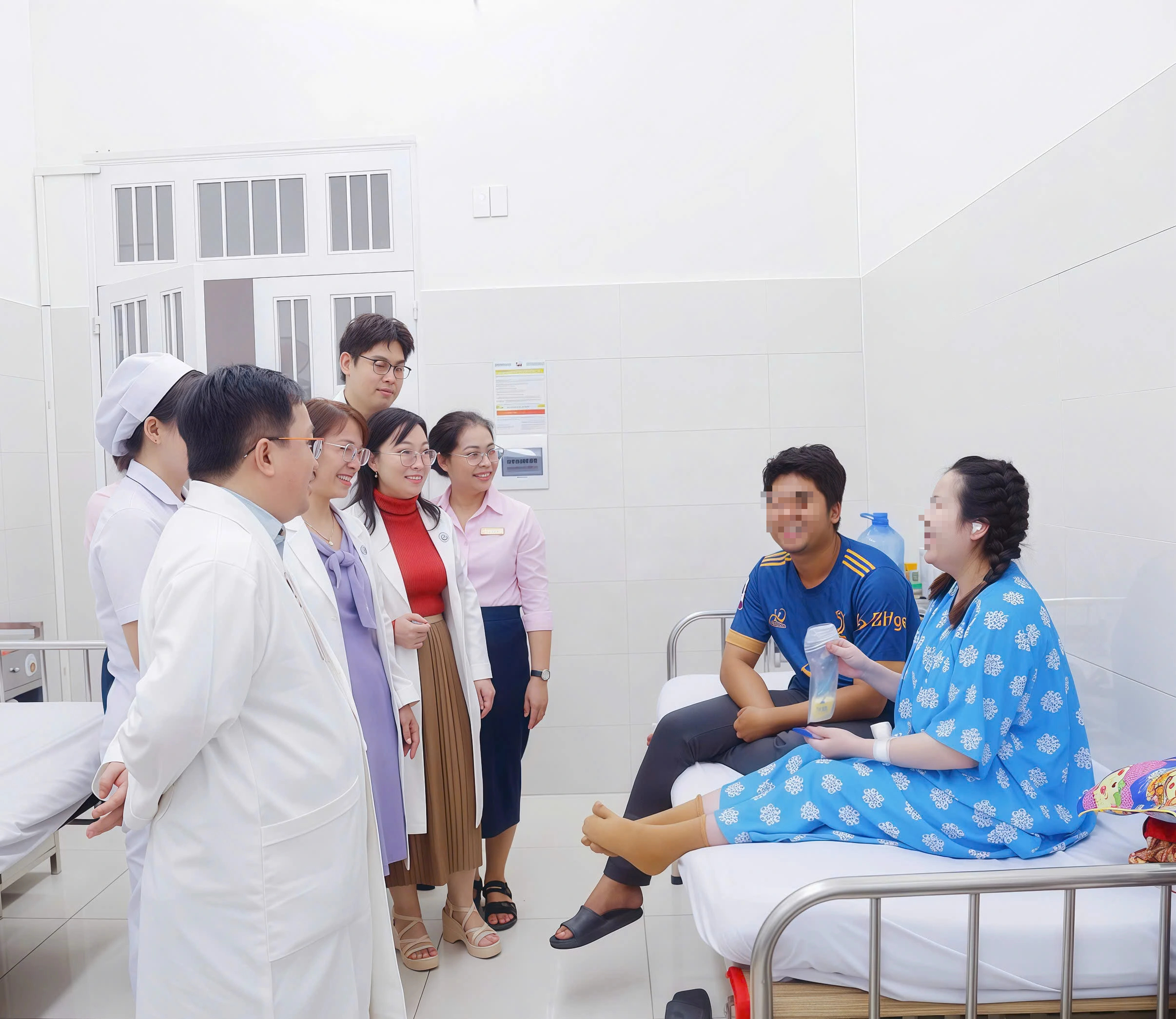 Trì hoãn sinh hơn 8 tuần để cứu em bé trong song thai có thai lưu - Ảnh 2.