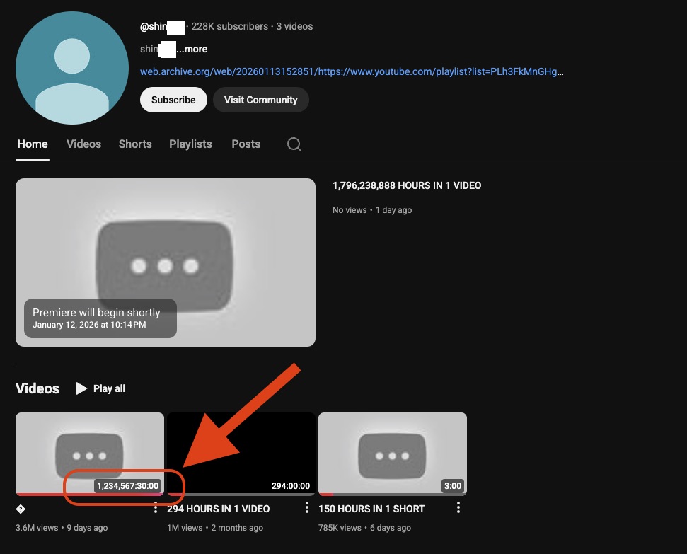 Video YouTube dài hơn 140 năm gây sốt cộng đồng mạng - Ảnh 1.