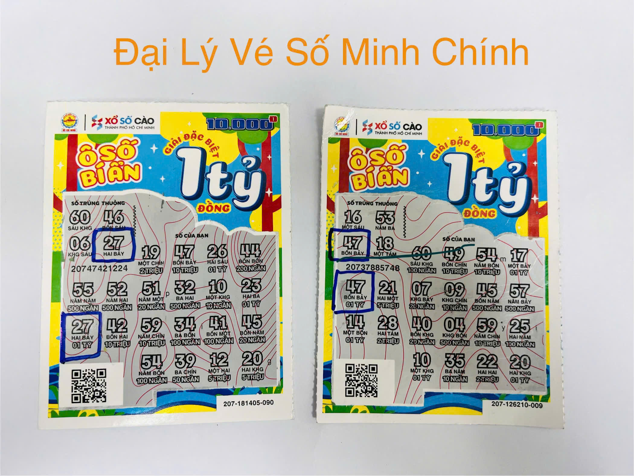 Trùng hợp hiếm thấy: Đại lý đổi 2 xổ số cào TP.HCM trúng 1 tỉ cùng lúc - Ảnh 1.