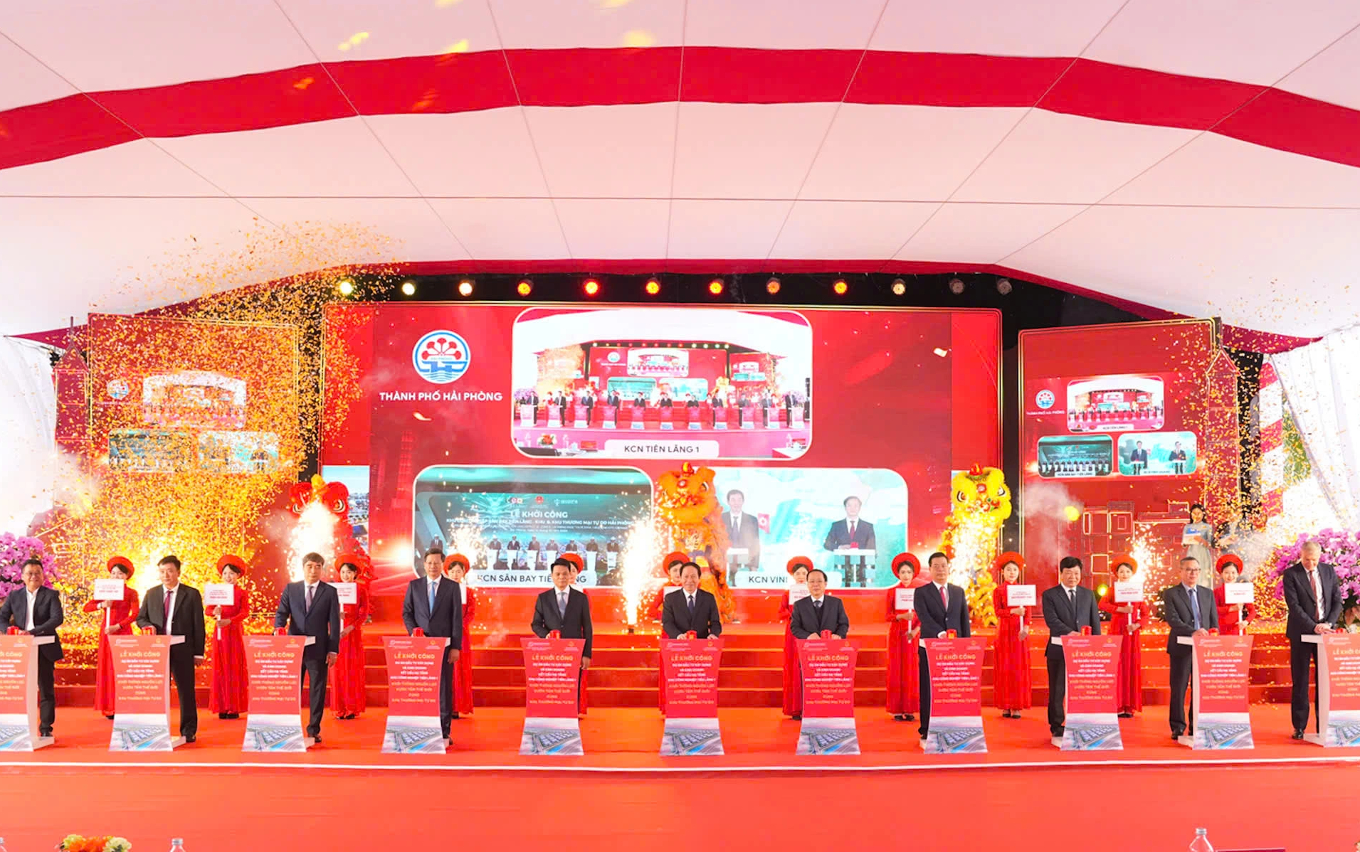 Hải Phòng khởi công 3 dự án gần 20.000 tỉ đồng chào mừng Đại hội Đảng - Ảnh 1.