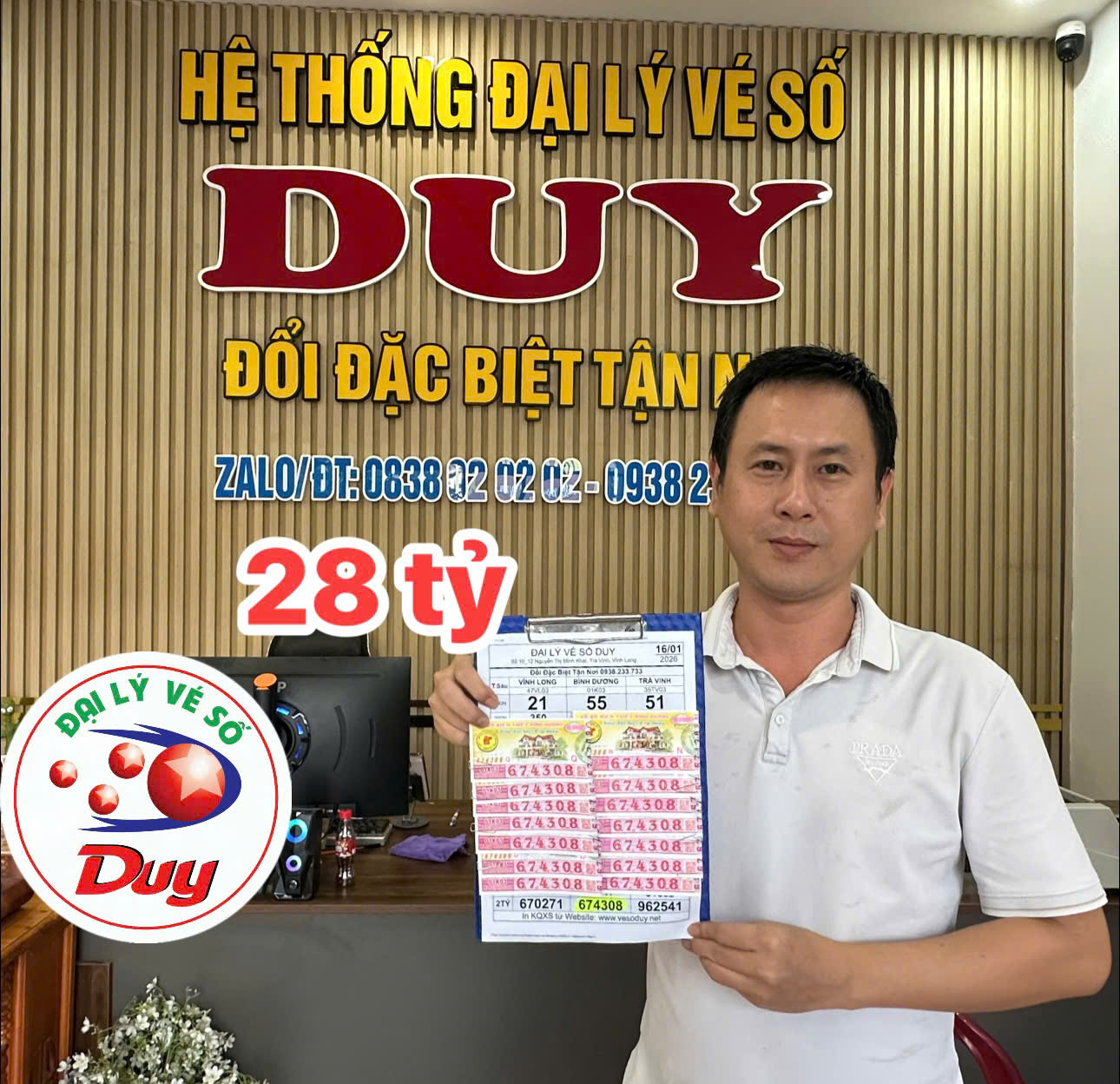 Lộ diện 28 tỉ trúng xổ số miền Nam ngày 16 tháng 1; dãy 555555 trúng số - Ảnh 1.