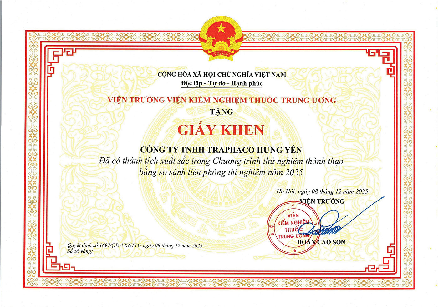 Traphaco được ghi nhận về năng lực kiểm nghiệm chất lượng - Ảnh 3.