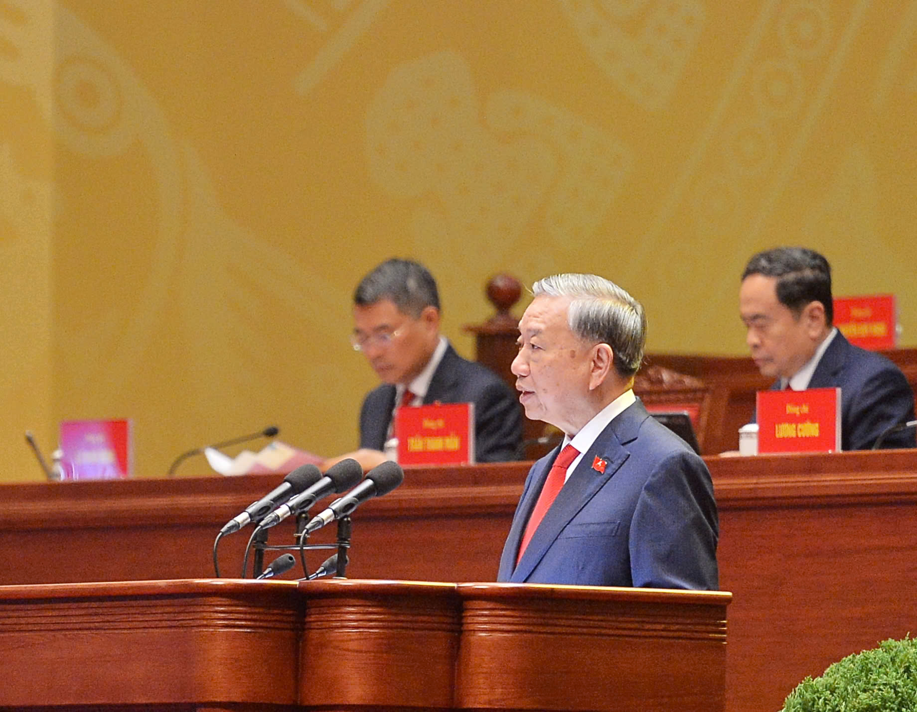 Tổng Bí thư Tô Lâm báo cáo về các văn kiện trình Đại hội XIV của Đảng - Ảnh 5.