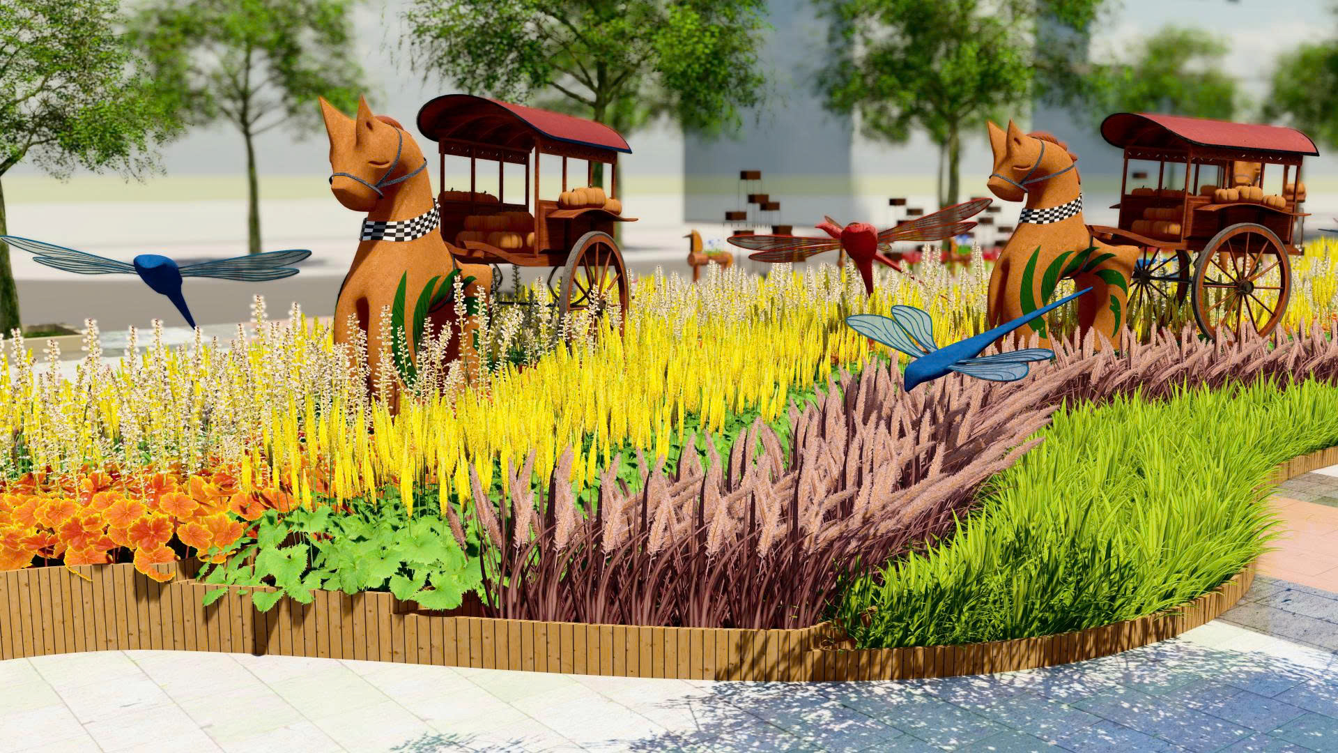 Đường hoa Nguyễn Huệ Tết Bính Ngọ: Hé lộ linh vật ngựa cao gần 7 m - Ảnh 7.