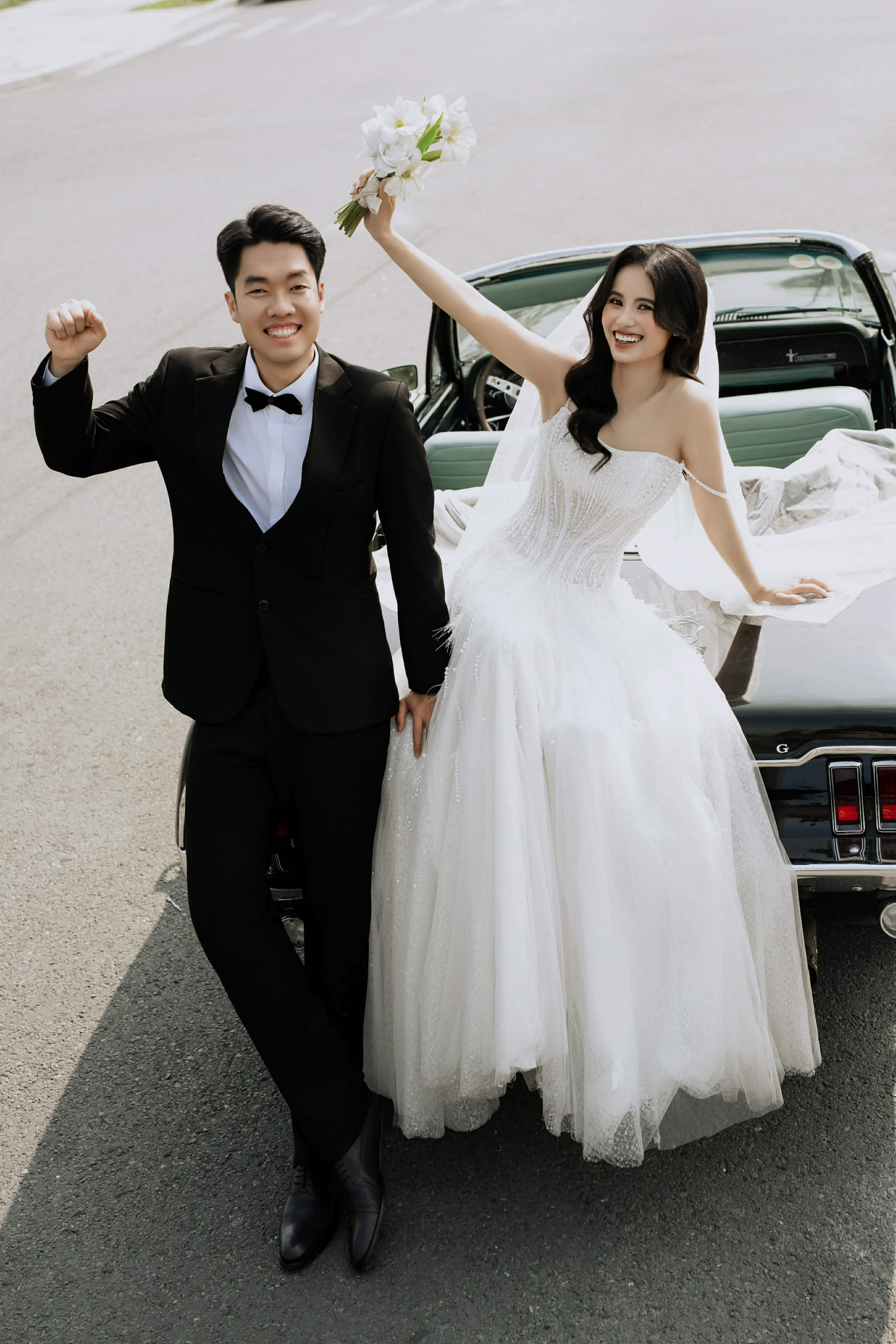 Cung thủ xinh đẹp &Aacute;nh Nguyệt về chung m&aacute;i nh&agrave; với sao cầu l&ocirc;ng L&ecirc; Đức Ph&aacute;t - Ảnh 1.