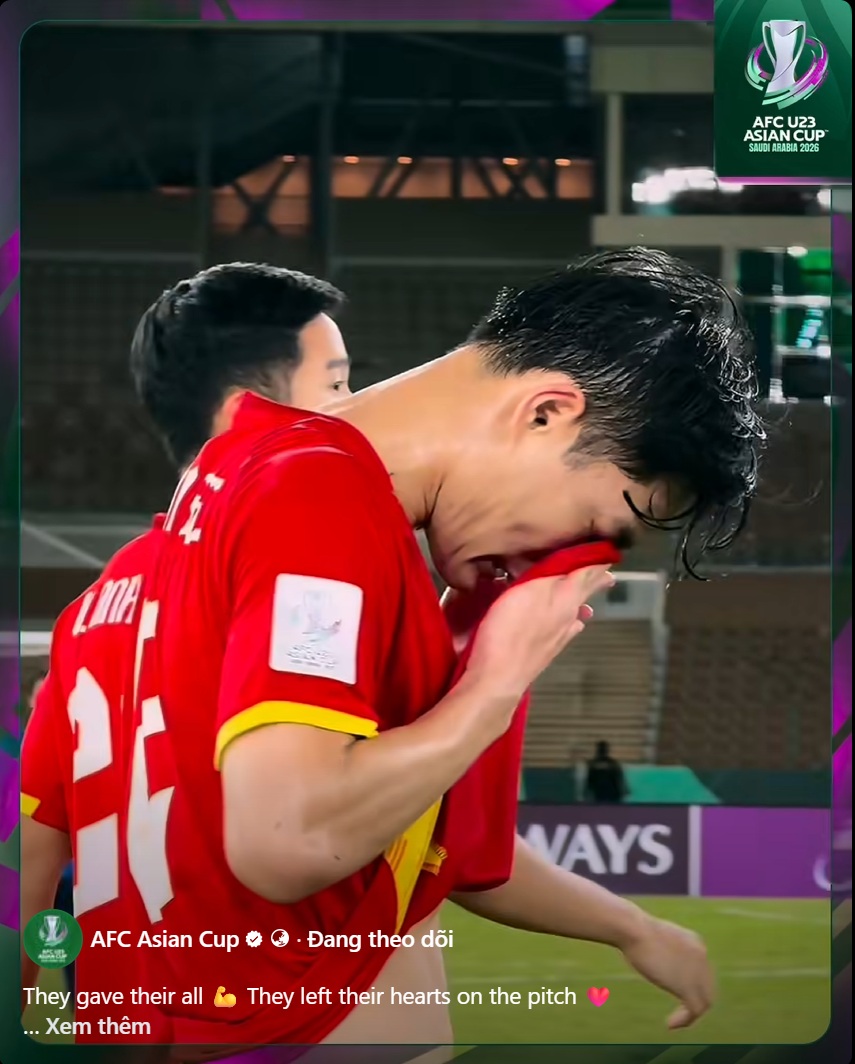 AFC bất ngờ đăng video Văn Khang, Trung Kiên rơi nước mắt: ‘Họ để lại trái tim mình trên sân’- Ảnh 2.
