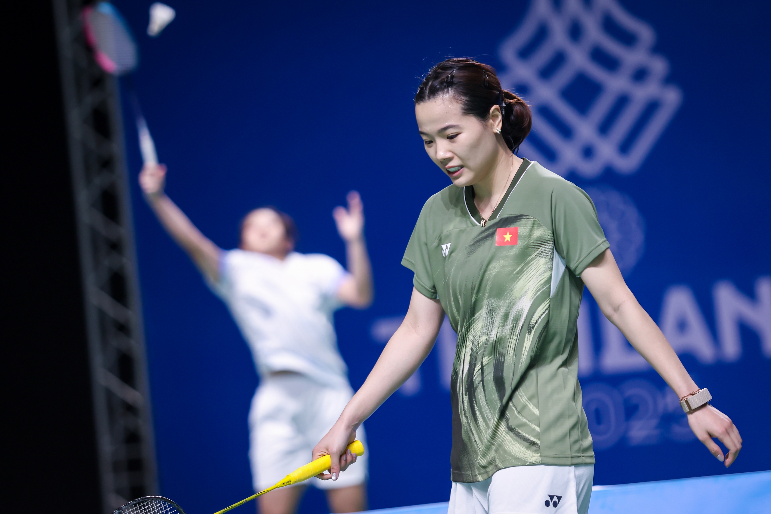 Nguyen Thuy Linh unfortunately stopped in the quarterfinals of the Indonesia Masters 2026 badminton tournament - Photo 2.
