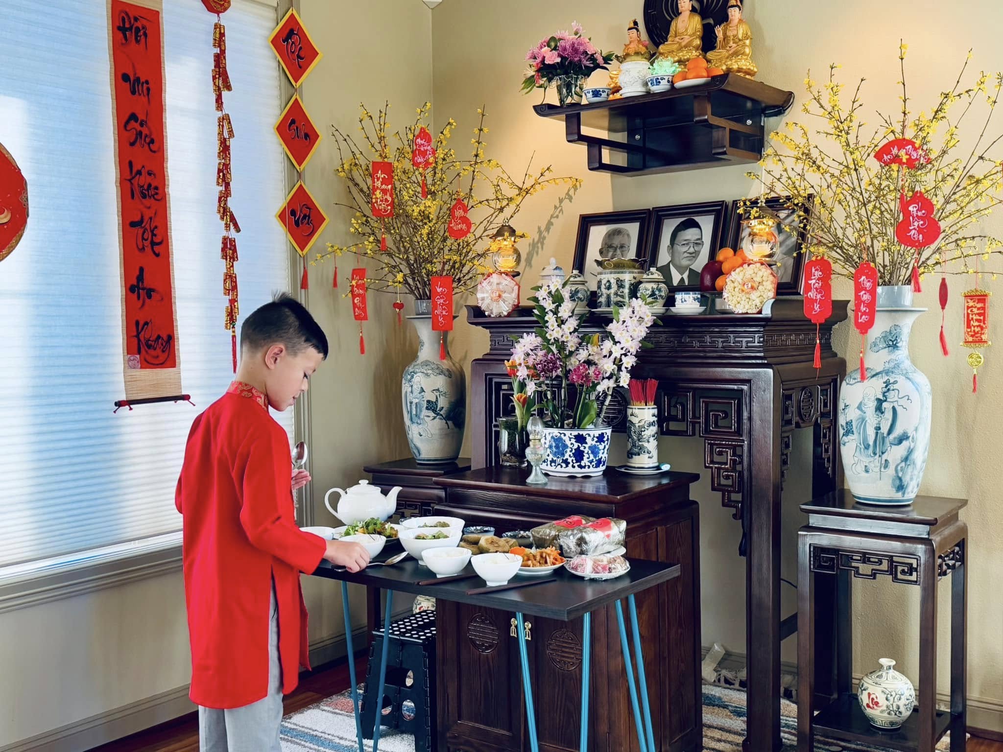 Người phụ nữ Việt ở Mỹ giỗ cha và đón tết bằng những món ăn quen thuộc - Ảnh 2.