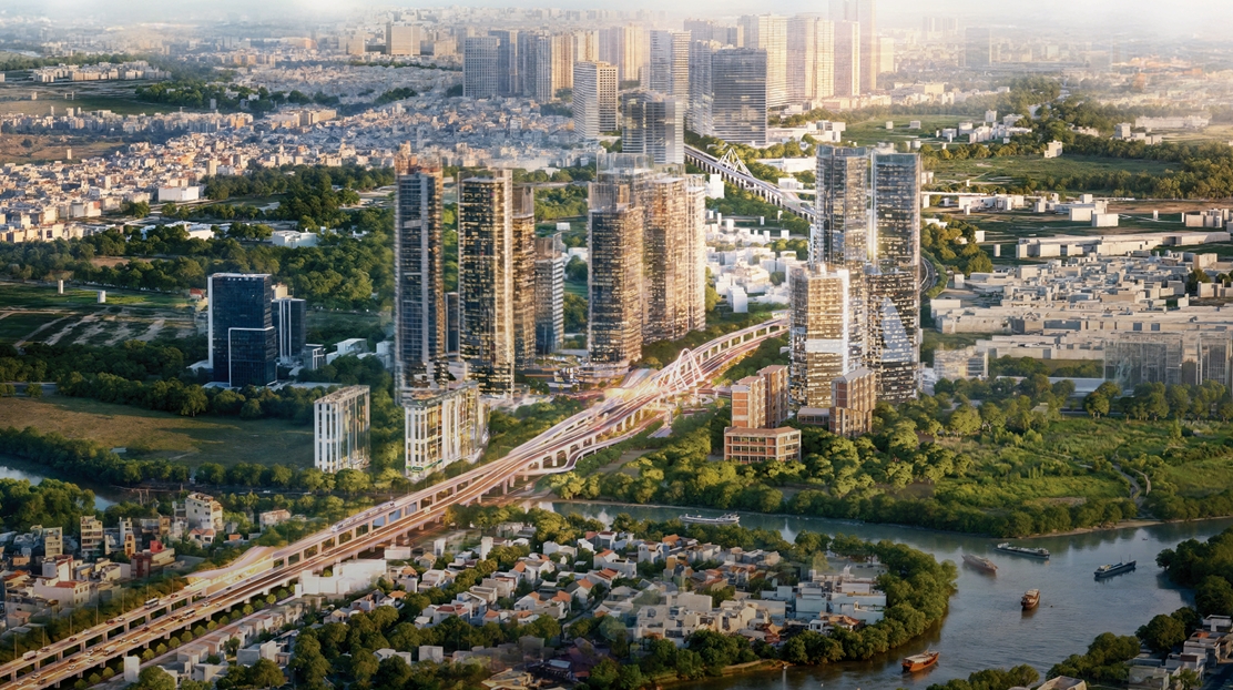 Khu Nam TP.HCM sắp có đường trên cao 'đẹp như mơ' nối thẳng vào trung tâm- Ảnh 1. Khu Nam TP.HCM sắp có đường trên cao 'đẹp như mơ' nối thẳng vào trung tâm- Ảnh 1.