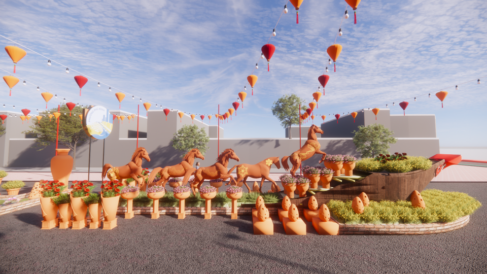 Chợ hoa xuân 'Trên bến dưới thuyền' ở phường Phú Định, TP.HCM bắt đầu từ 2.2- Ảnh 6.