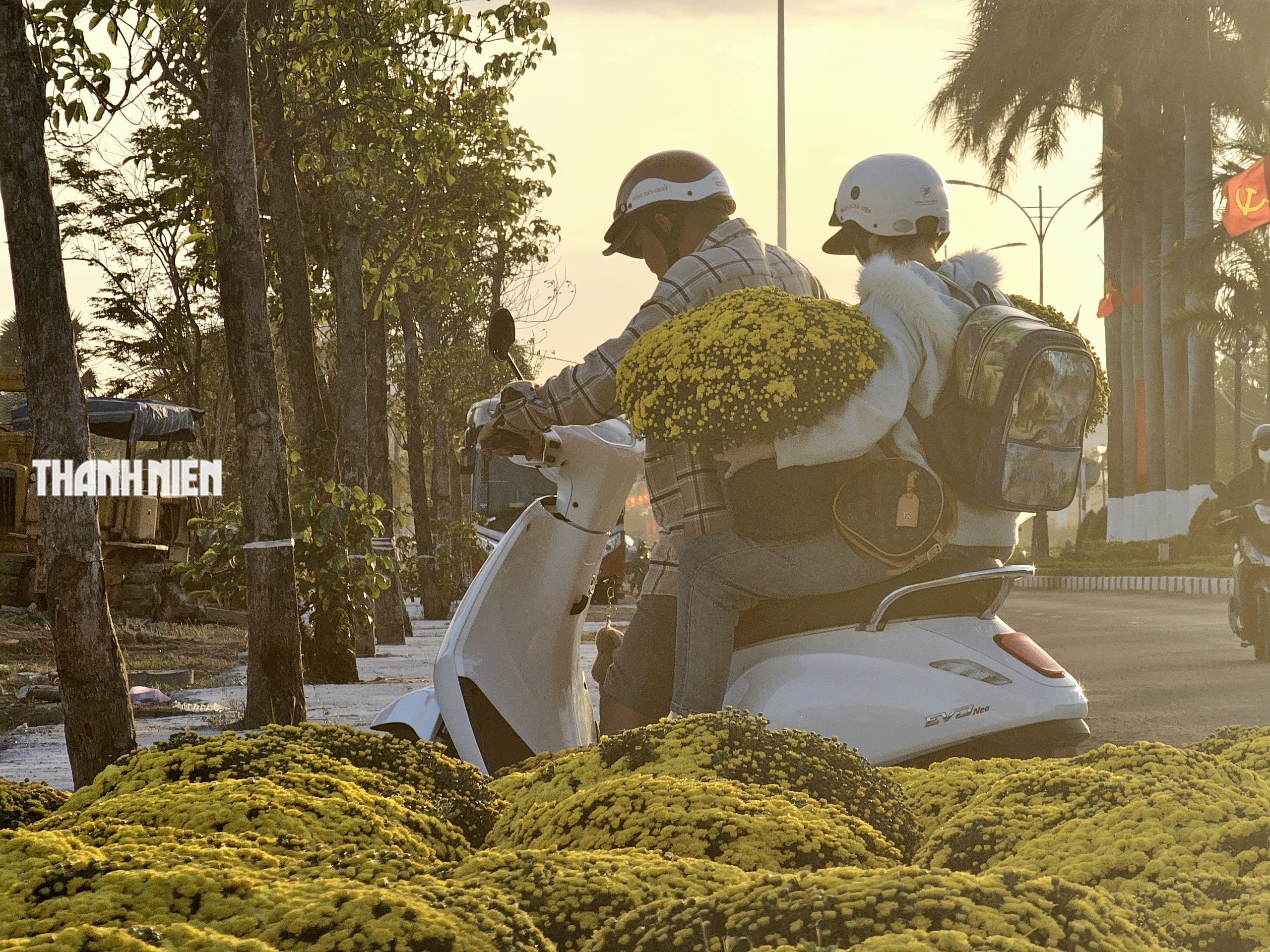 Hoa tết xuống phố: Nh&agrave; vườn giảm gi&aacute; chia sẻ c&ugrave;ng người d&acirc;n vui xu&acirc;n sau lũ - Ảnh 8.