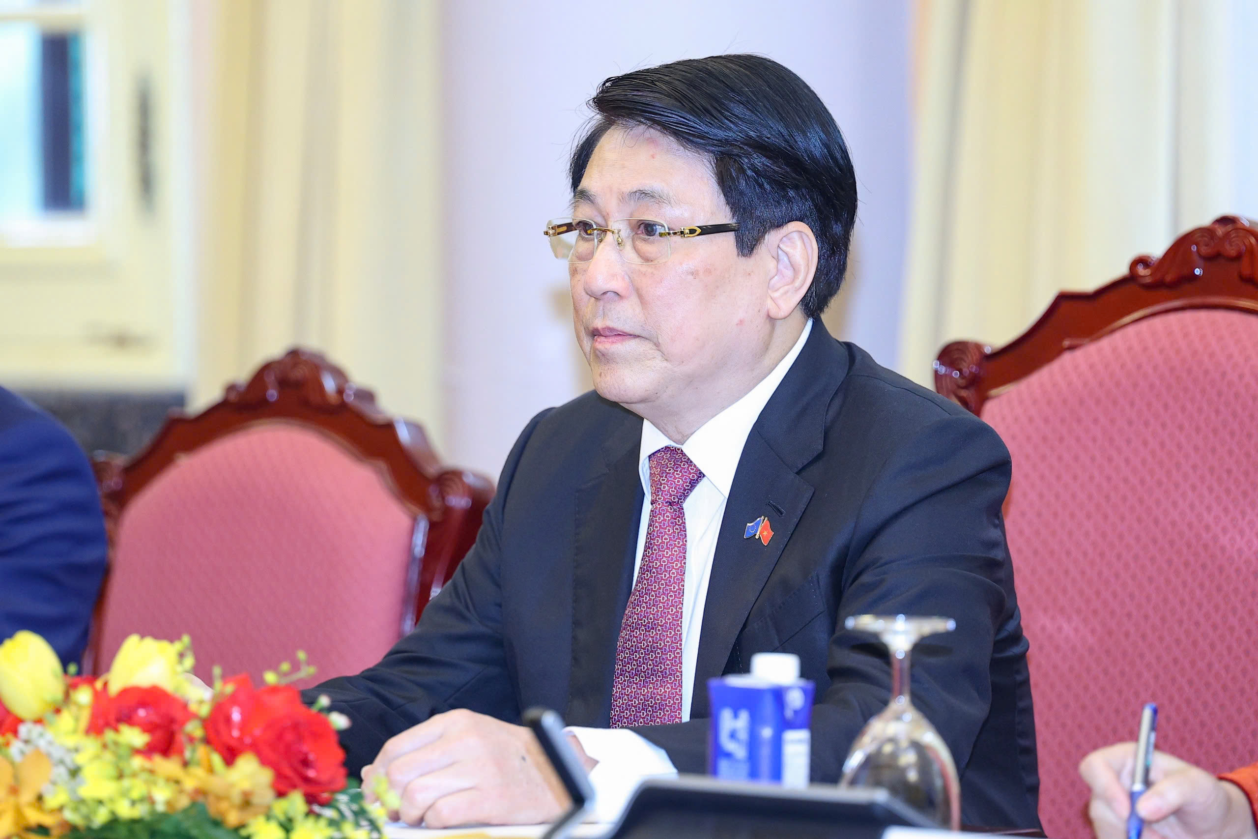 Chủ tịch nước Lương Cường chủ tr&igrave; lễ đ&oacute;n ch&iacute;nh thức Chủ tịch Hội đồng ch&acirc;u &Acirc;u- Ảnh 4.