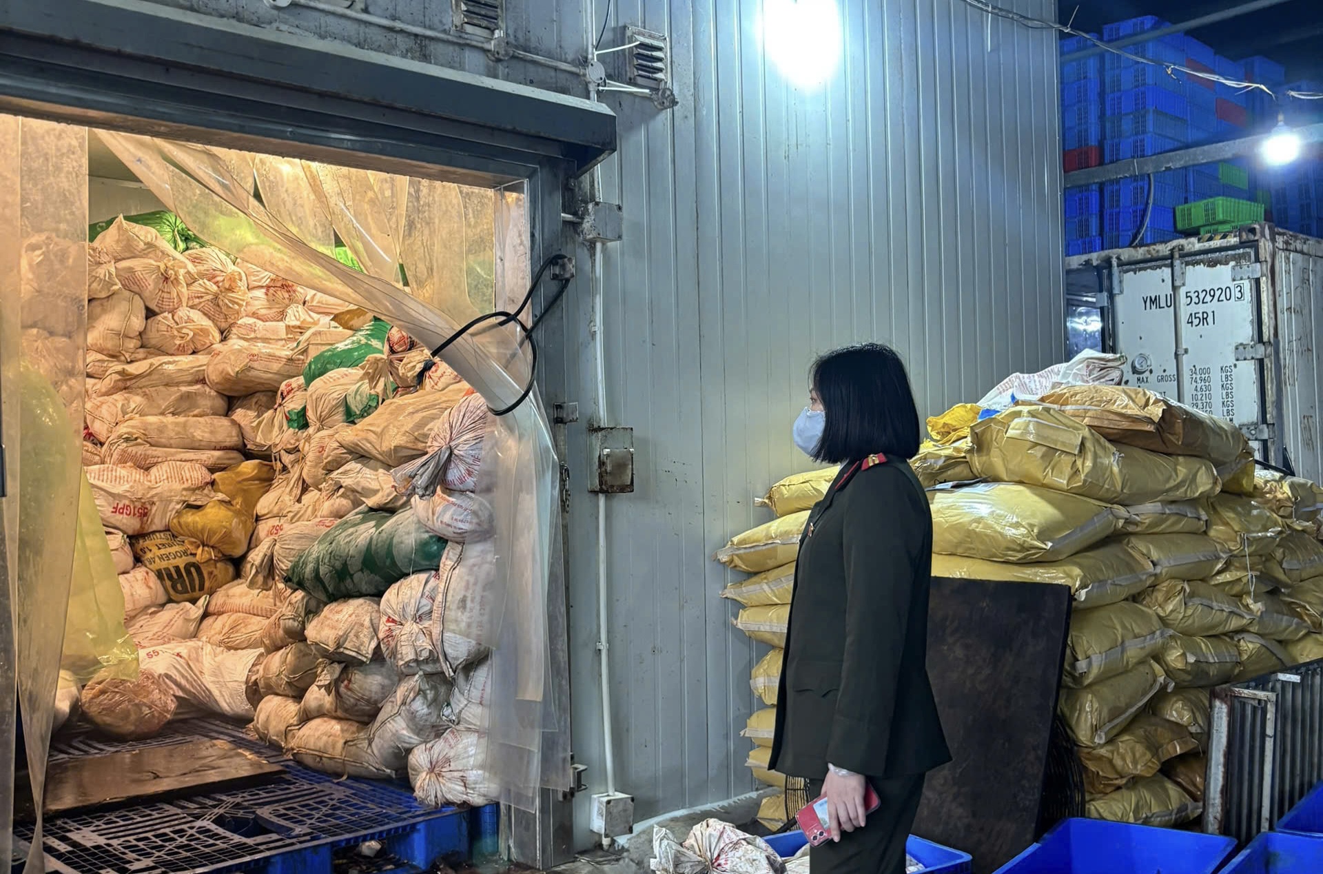 Công an Hà Nội thu hơn 60 tấn lòng lợn bẩn tại Công ty Dũng Phát- Ảnh 1.