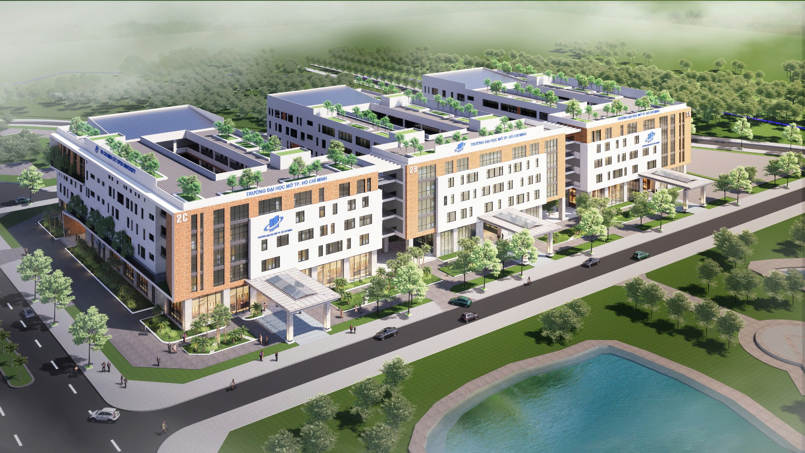 Sinh viên Trường ĐH Mở TP.HCM có giảng đường học mới tại Đồng Nai - Ảnh 1.