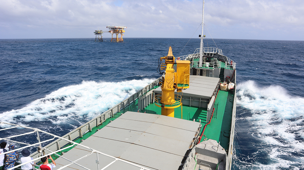 Mang xuân từ đất liền đến các nhà giàn DK1 - Ảnh 1.