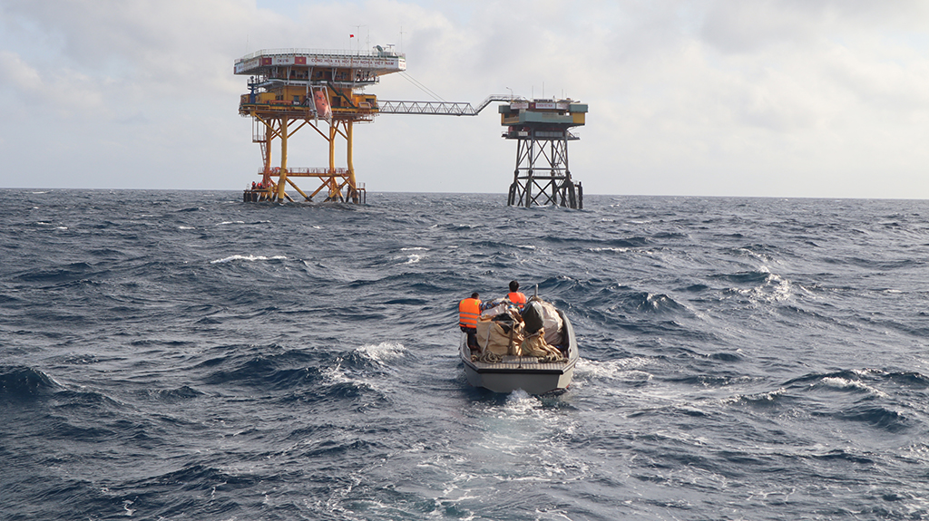 Mang xuân từ đất liền đến các nhà giàn DK1 - Ảnh 2.