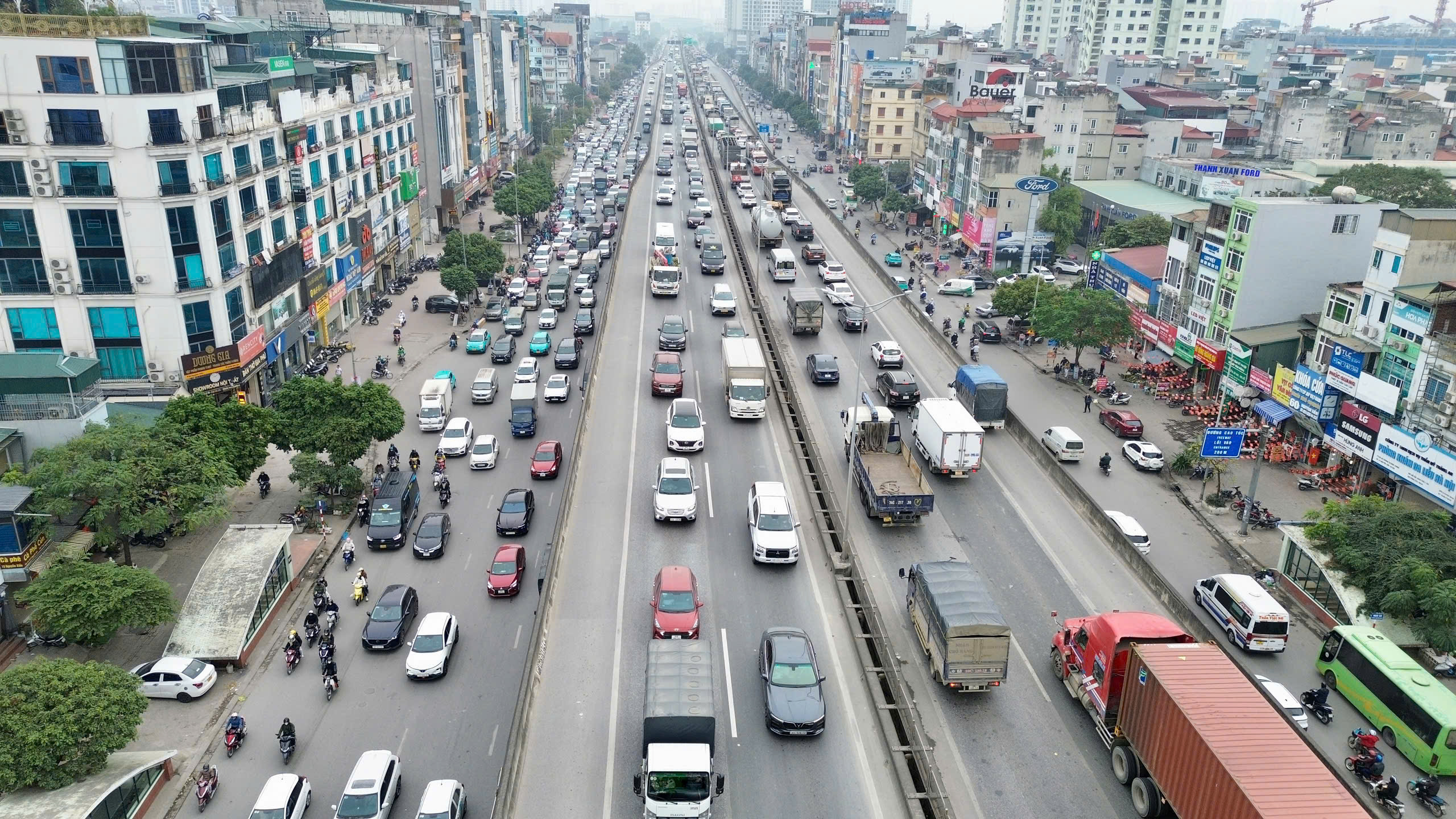 Trưa 4.1, Hà Nội cấm xe tải trên 10 tấn đi vào Vành đai 3 trên cao- Ảnh 2.
