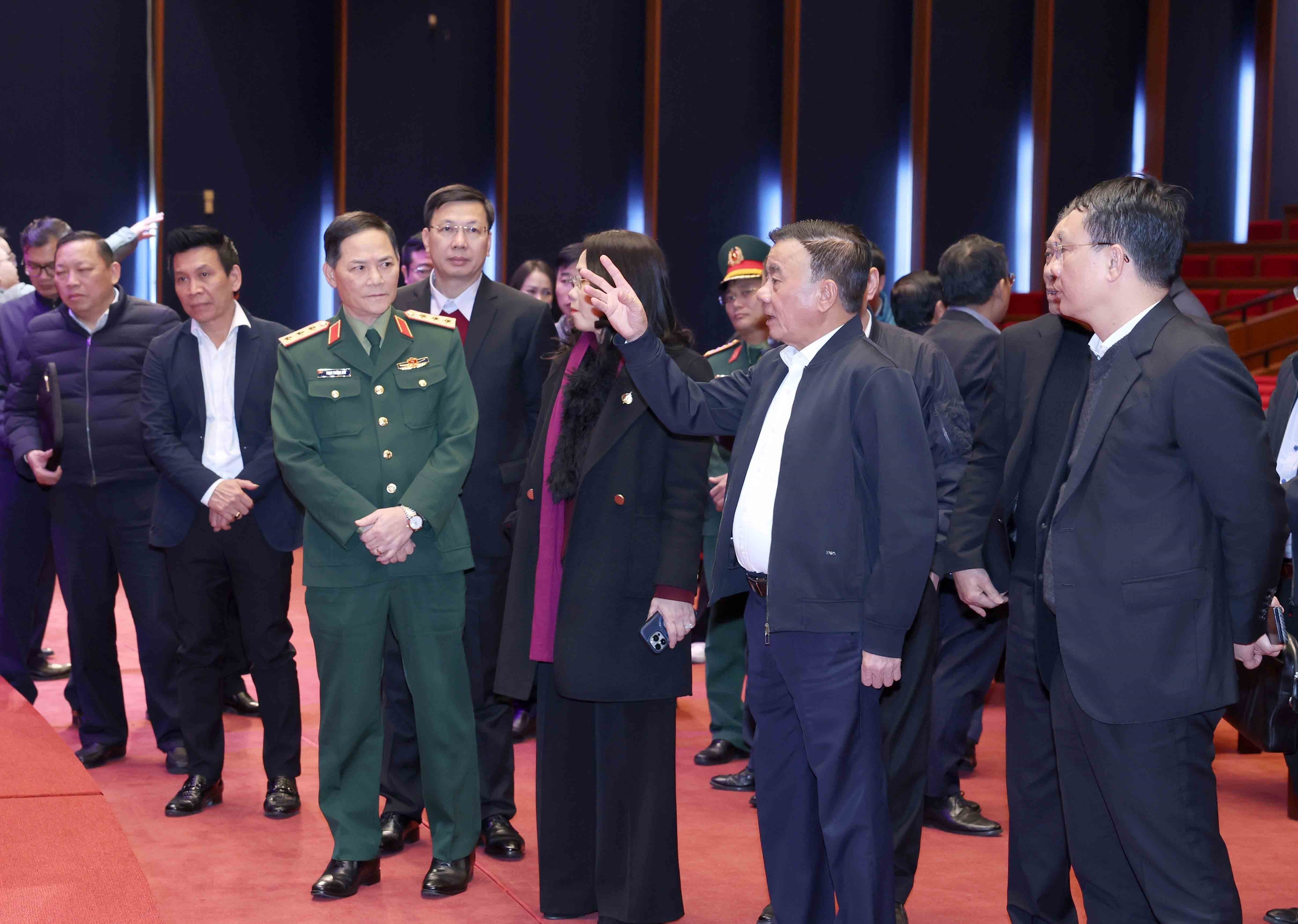 Thường trực Ban Bí thư kiểm tra công tác chuẩn bị Đại hội XIV - Ảnh 1.