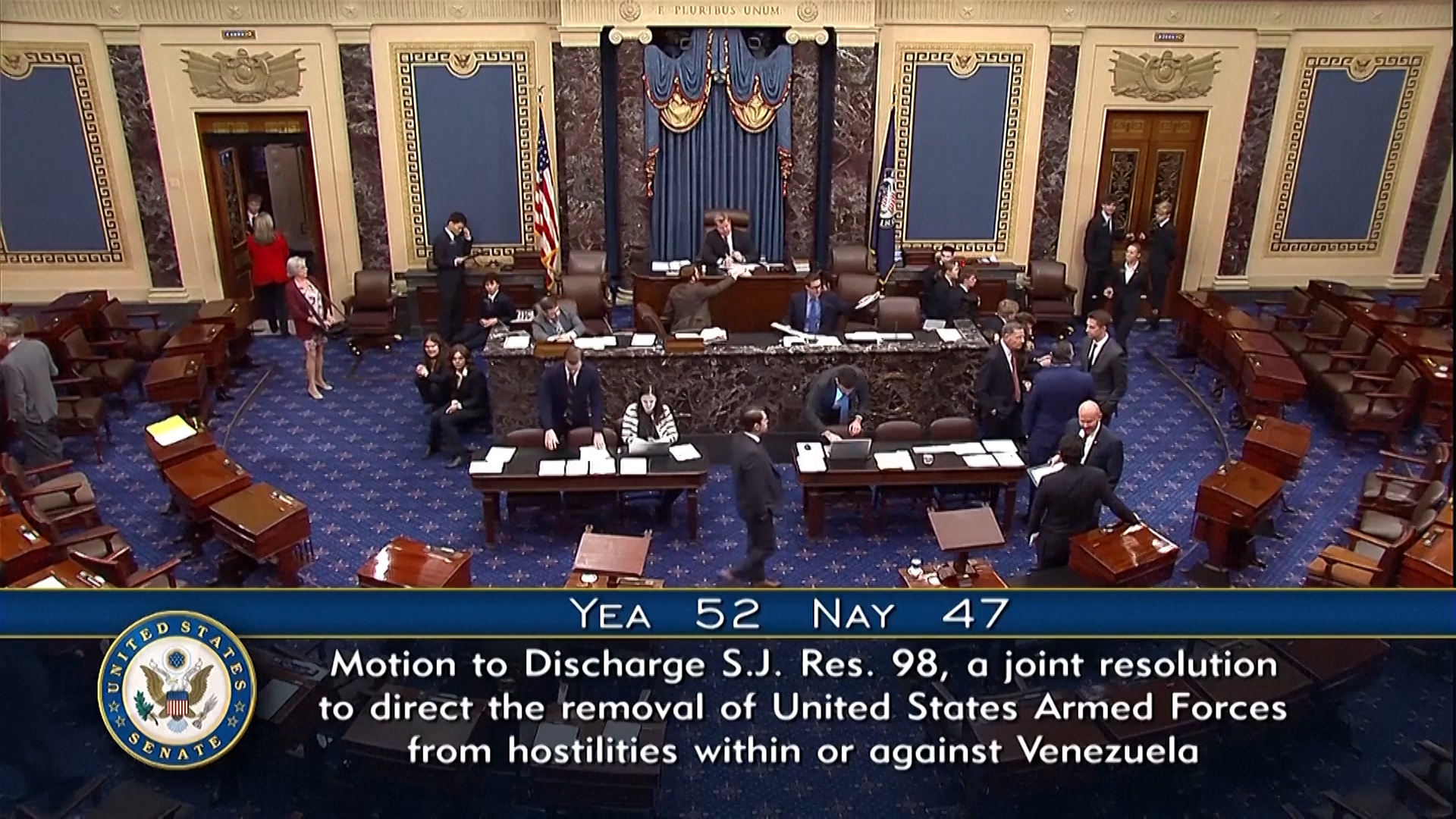 Thượng viện Mỹ th&ocirc;ng qua dự luật hạn chế quyền lực của &ocirc;ng Trump về Venezuela - Ảnh 1.