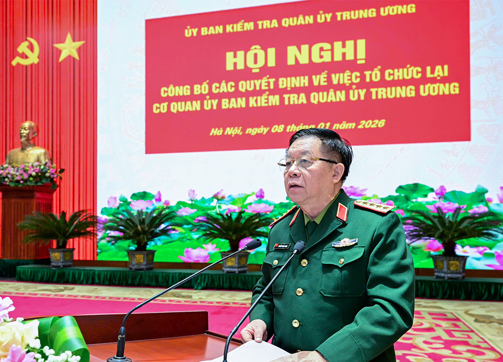 Tổ chức lại Cơ quan Ủy ban Kiểm tra Qu&acirc;n ủy Trung ương- Ảnh 1.