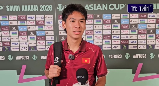 L&ecirc; Văn Thuận rất đ&aacute;ng y&ecirc;u sau trận thắng U.23 Kyrgyzstan: 'T&ocirc;i cứ tưởng m&igrave;nh ghi b&agrave;n, h&oacute;a ra&hellip;&rsquo;- Ảnh 1.