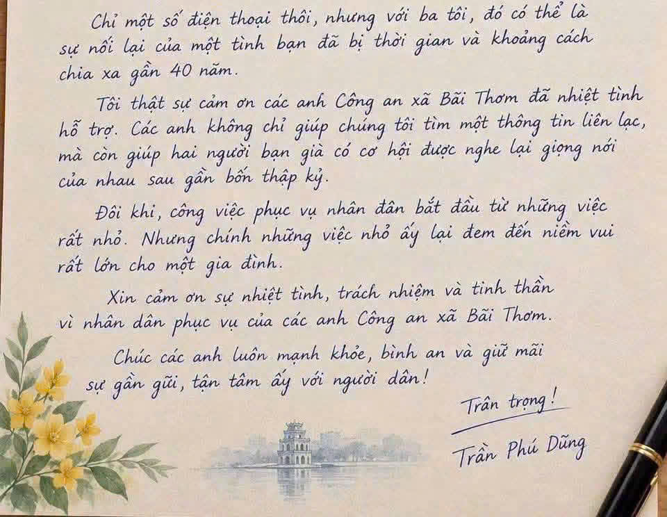 Công an giúp cụ ông 92 tuổi tìm được bạn sau hơn 40 năm mất liên lạc - Ảnh 2.